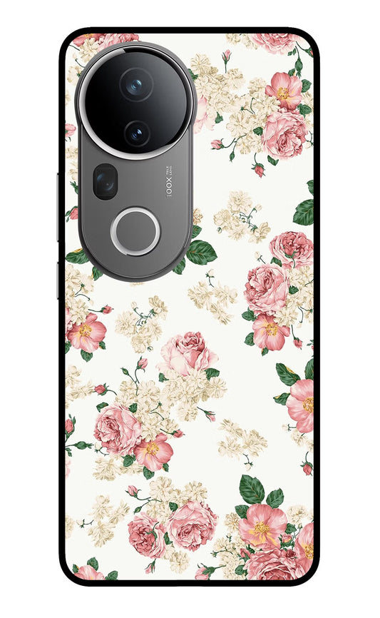 Flowers Vivo T4 Ultra 5G Glass Case