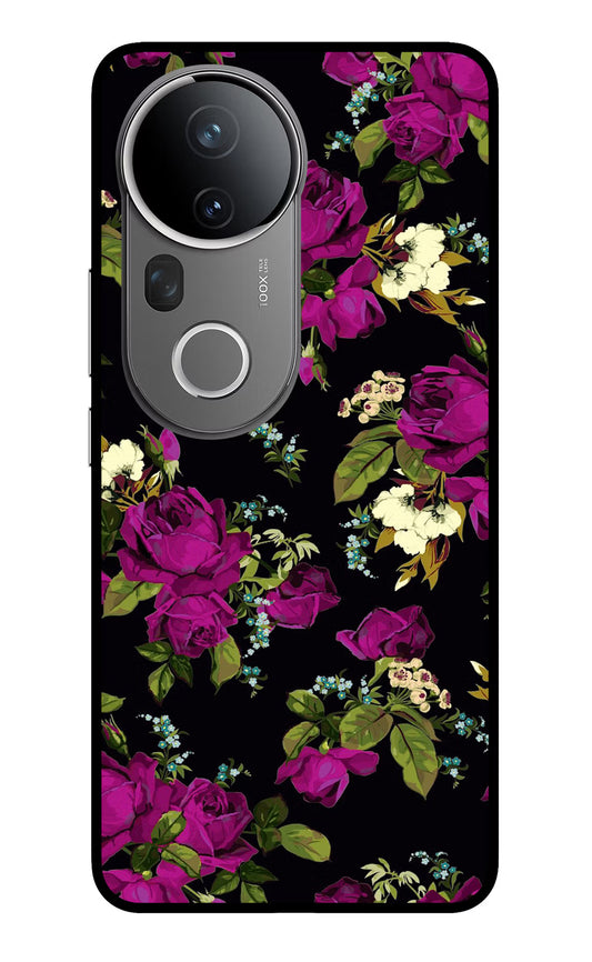 Flowers Vivo T4 Ultra 5G Glass Case