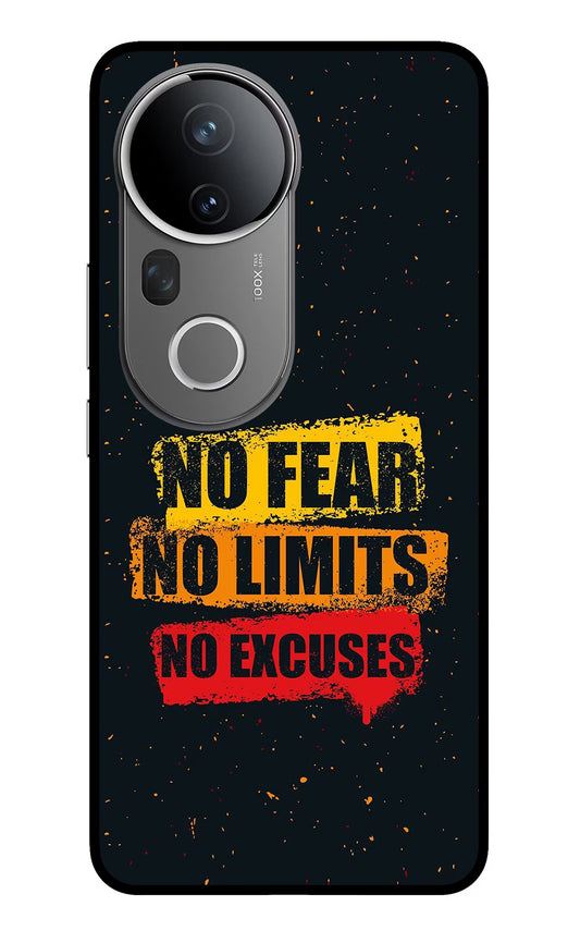 No Fear No Limits No Excuse Vivo T4 Ultra 5G Glass Case