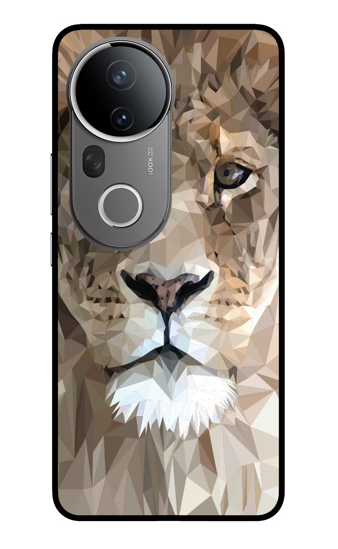 Lion Art Vivo T4 Ultra 5G Glass Case Back Cover by Casekaro