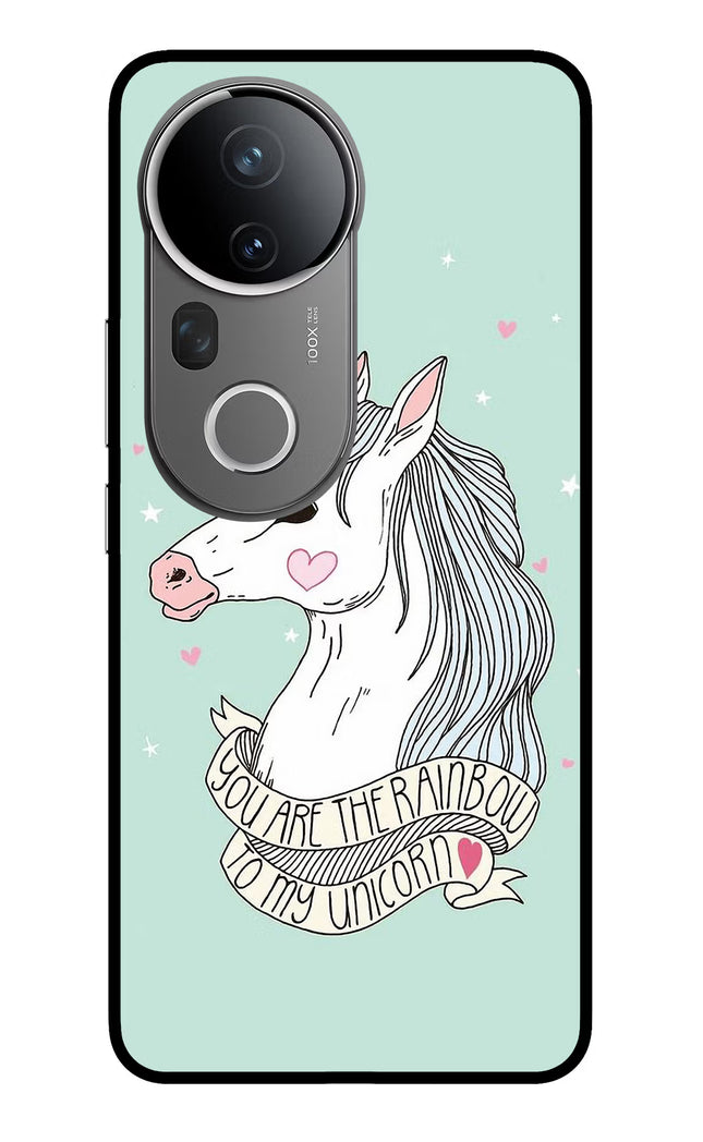 Unicorn Wallpaper Vivo T4 Ultra 5G Glass Case Back Cover by Casekaro