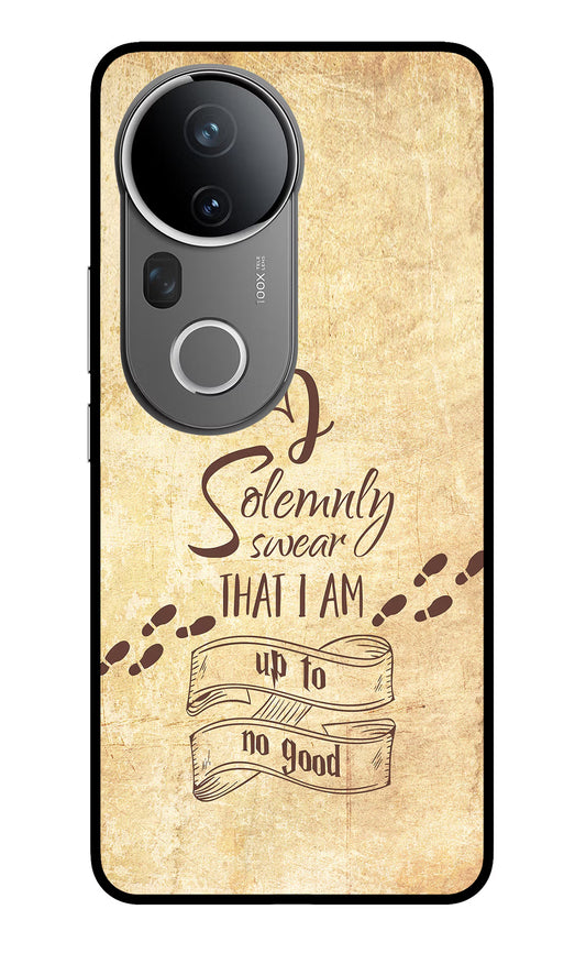 I Solemnly swear that i up to no good Vivo T4 Ultra 5G Glass Case