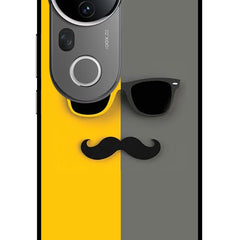 Sunglasses with Mustache Vivo T4 Ultra 5G Glass Case