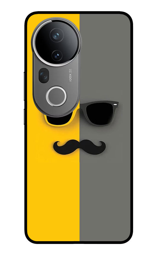 Sunglasses with Mustache Vivo T4 Ultra 5G Glass Case