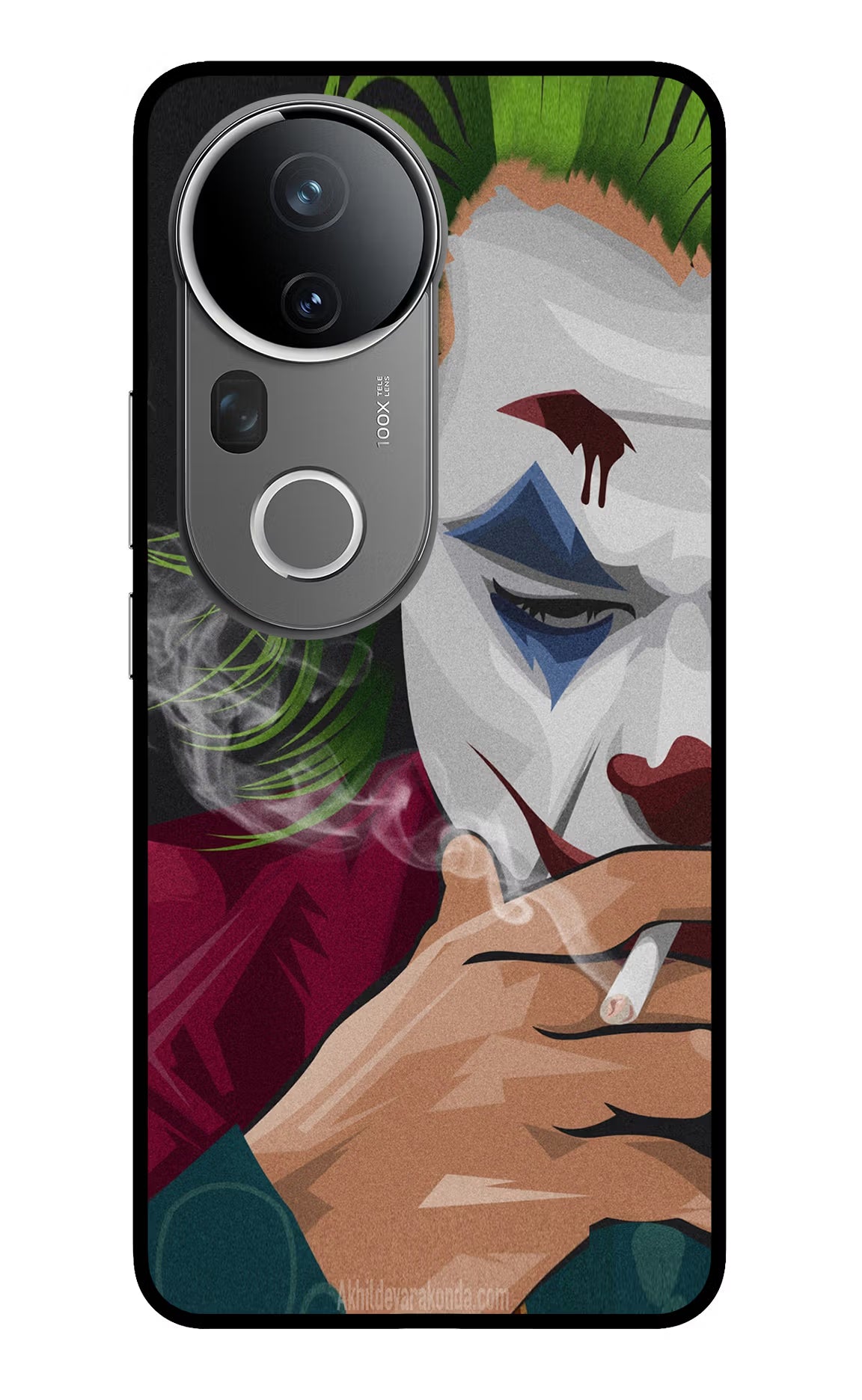 Joker Smoking Vivo T4 Ultra 5G Glass Case Back Cover by Casekaro