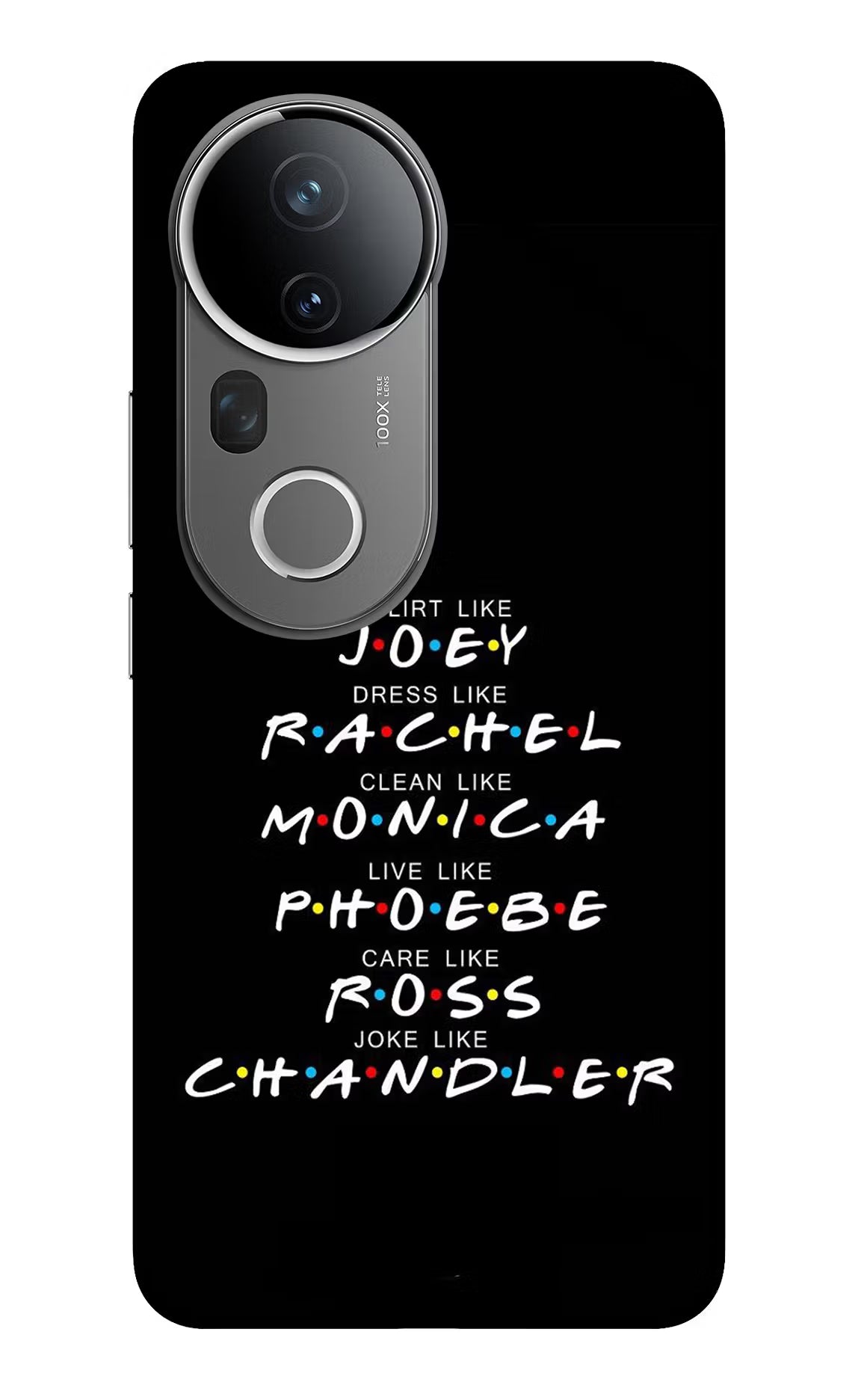 FRIENDS Character Vivo T4 Ultra 5G Glass Case Back Cover by Casekaro