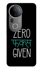 Zero Fucks Given Vivo T4 Ultra 5G Glass Case Back Cover by Casekaro