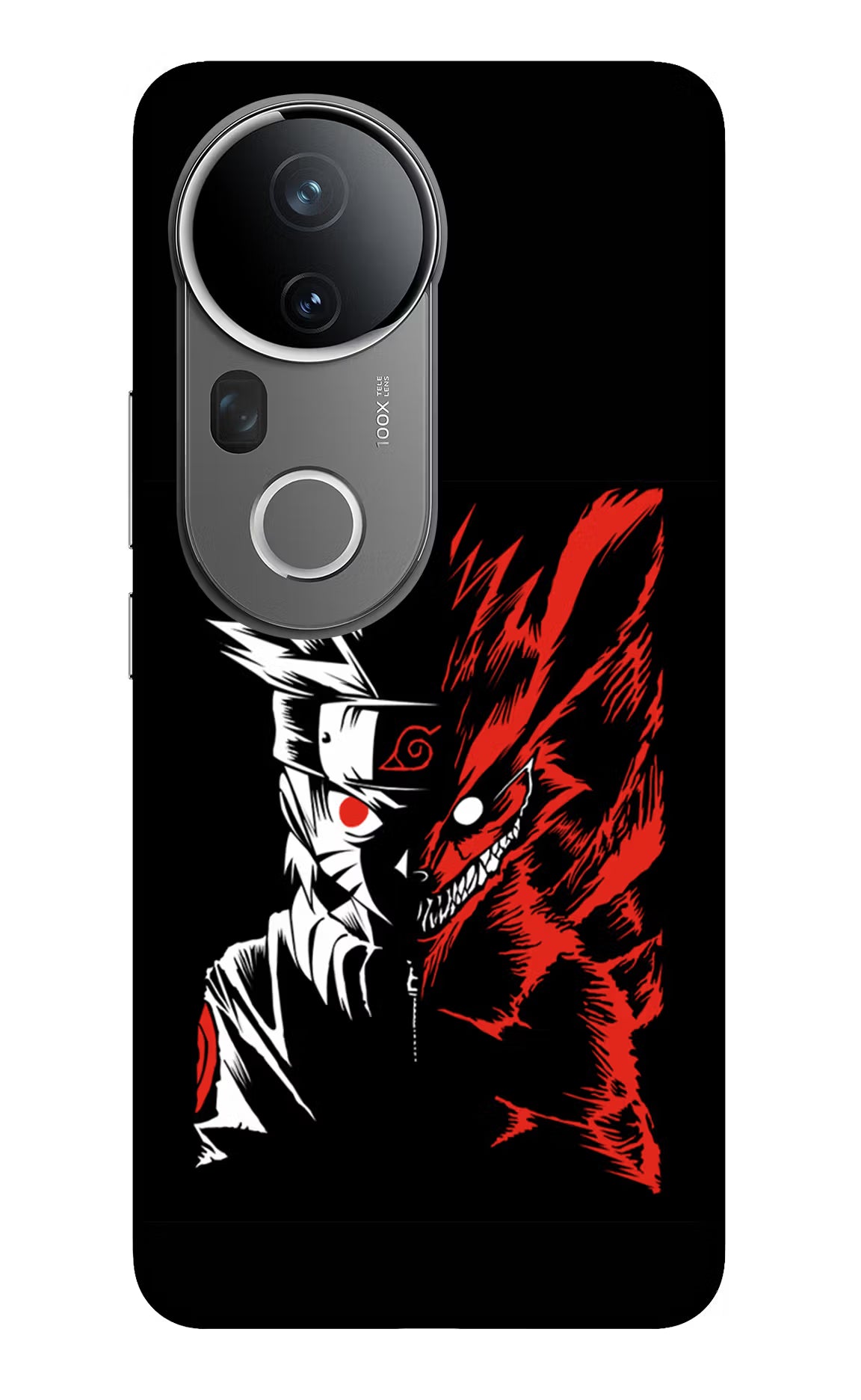 Naruto Two Face Vivo T4 Ultra 5G Glass Case Back Cover by Casekaro