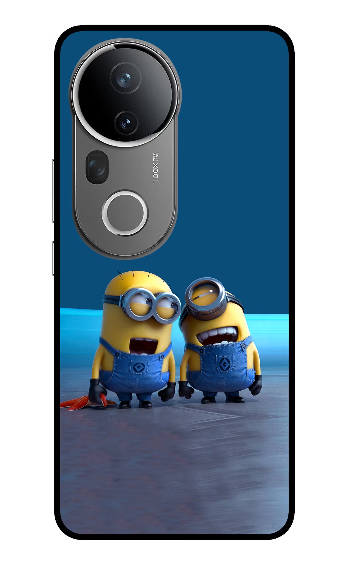 Minion Laughing Vivo T4 Ultra 5G Glass Case Back Cover by Casekaro
