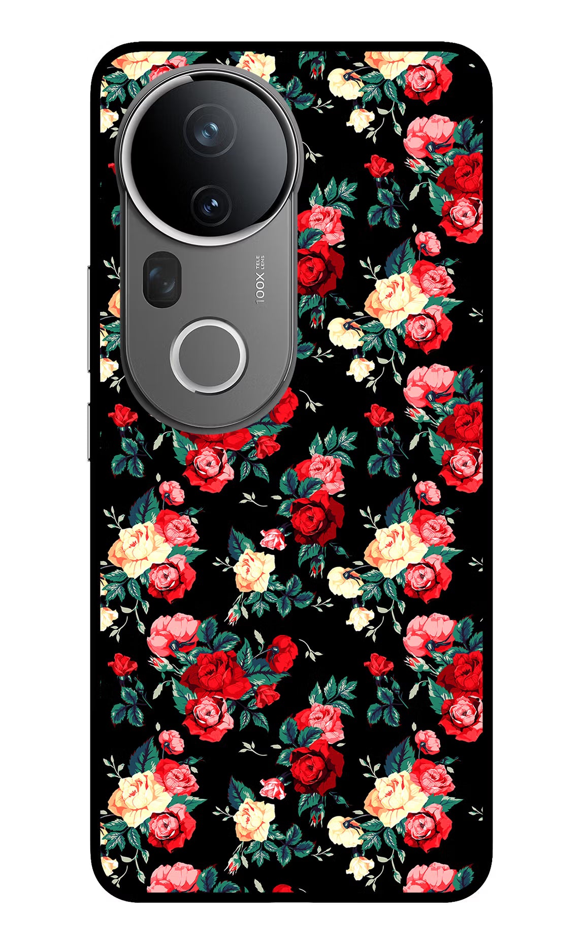 Rose Pattern Vivo T4 Ultra 5G Glass Case