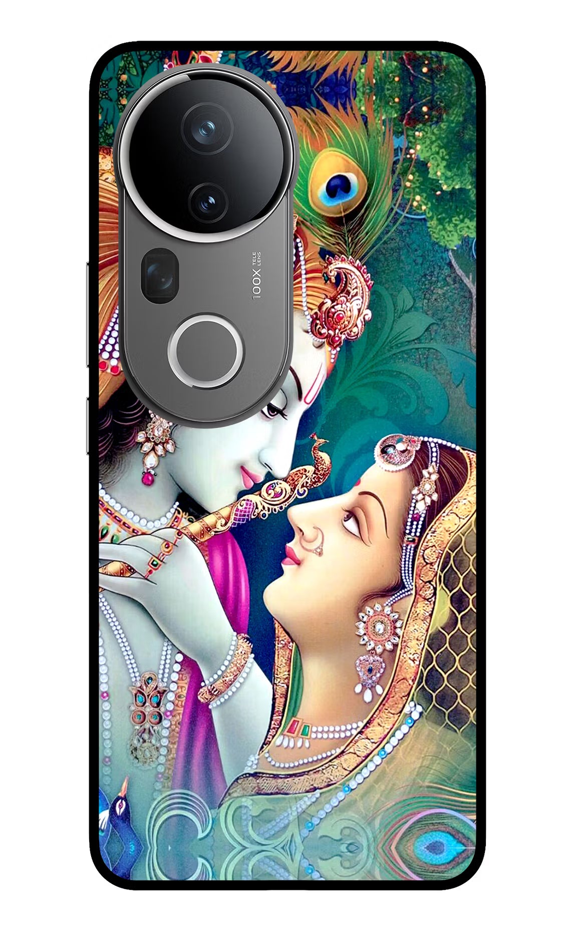Lord Radha Krishna Vivo T4 Ultra 5G Glass Case Back Cover by Casekaro