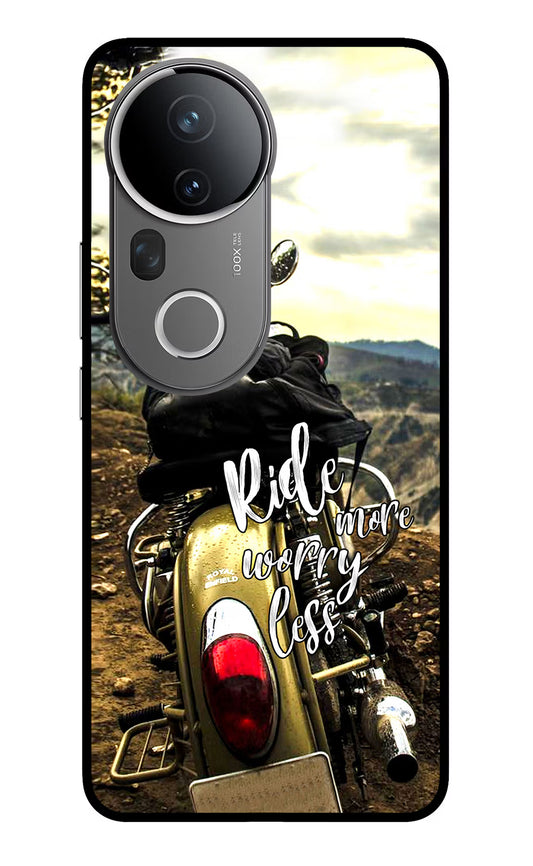 Ride More Worry Less Vivo T4 Ultra 5G Glass Case