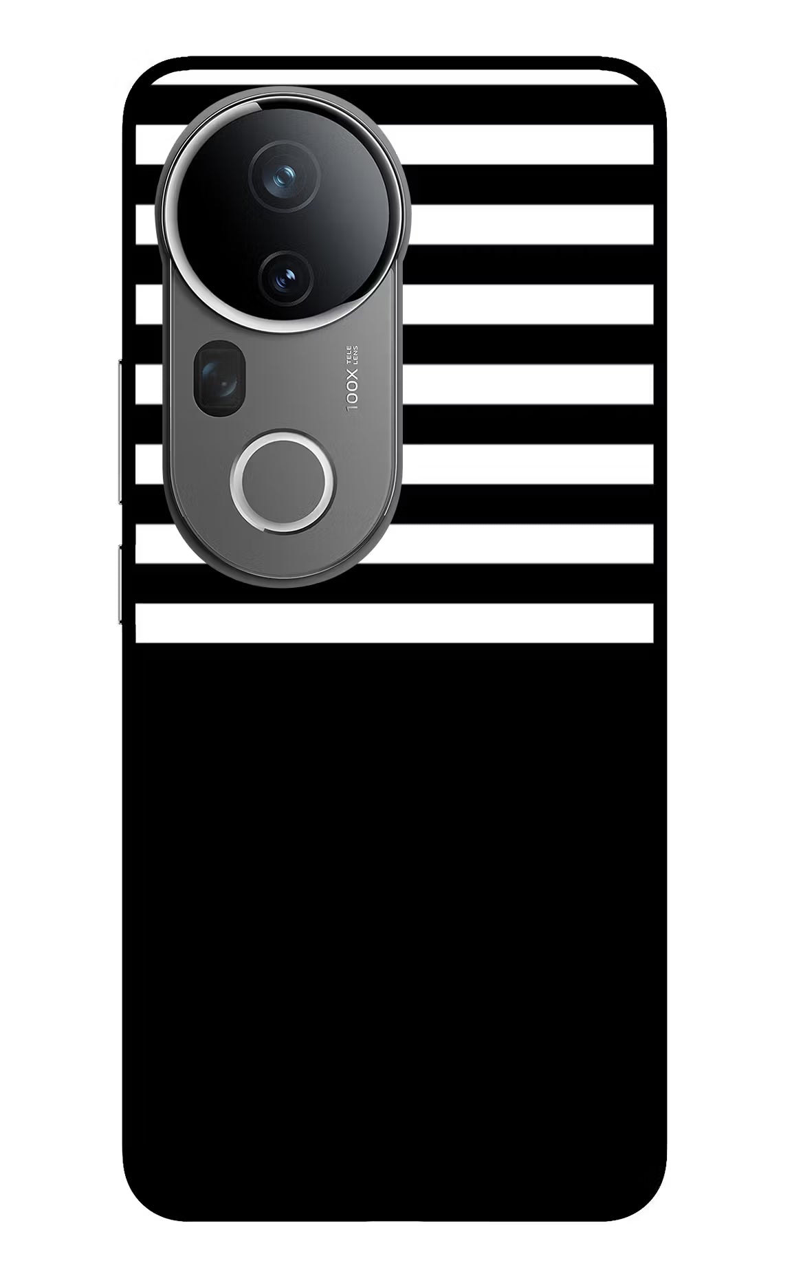 Black and White Print Vivo T4 Ultra 5G Glass Case Back Cover by Casekaro