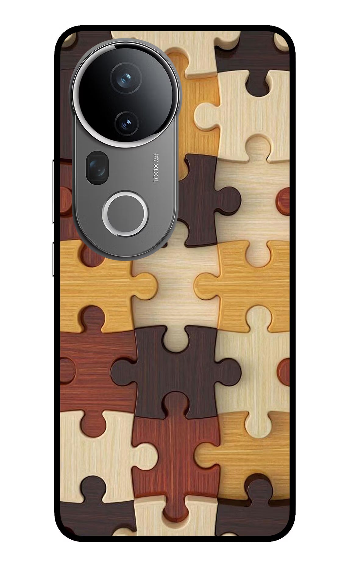 Wooden Puzzle Vivo T4 Ultra 5G Glass Case