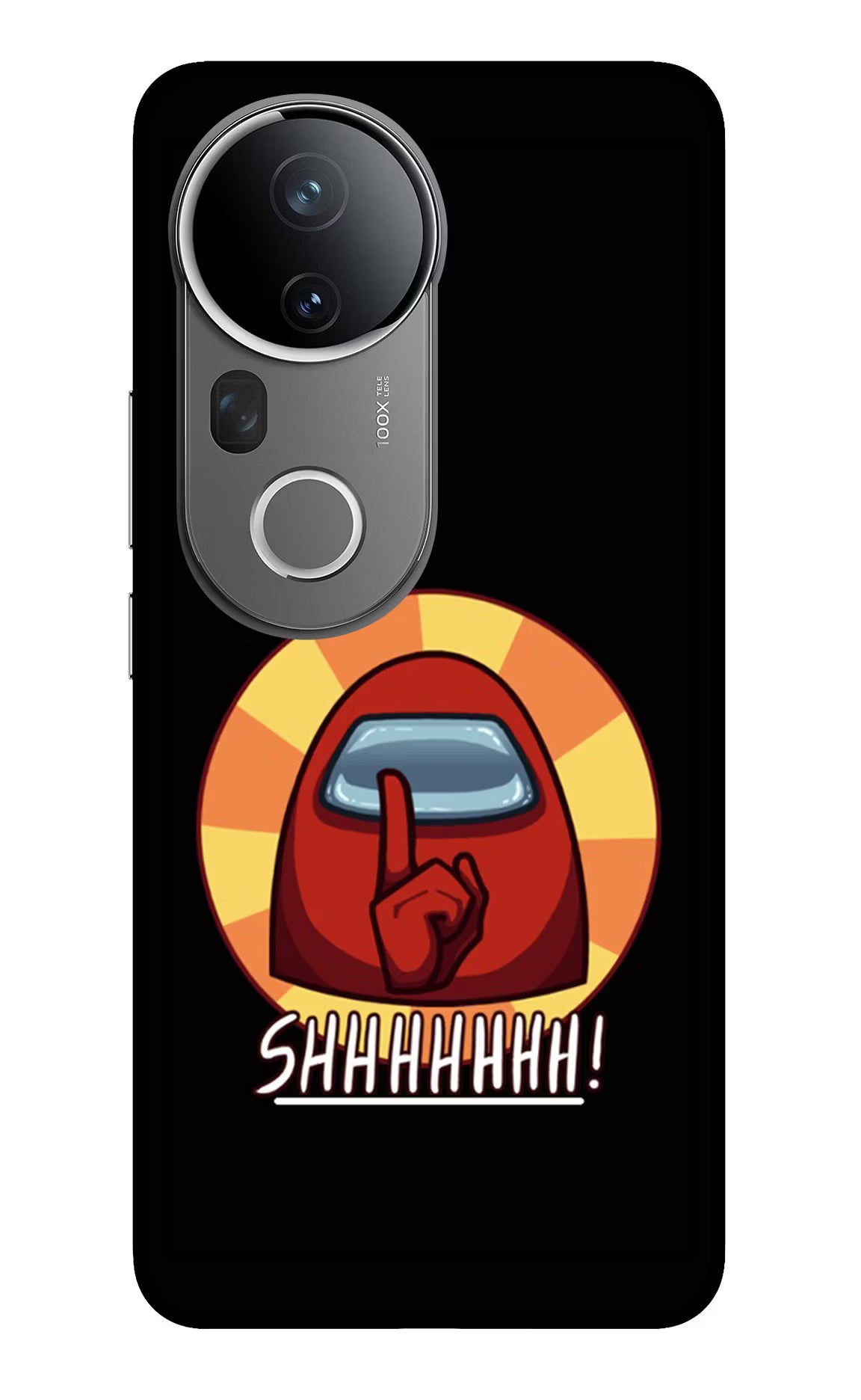 Among Us Shhh! Vivo T4 Ultra 5G Glass Case Back Cover by Casekaro
