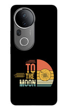 To the Moon Vivo T4 Ultra 5G Glass Case Back Cover by Casekaro