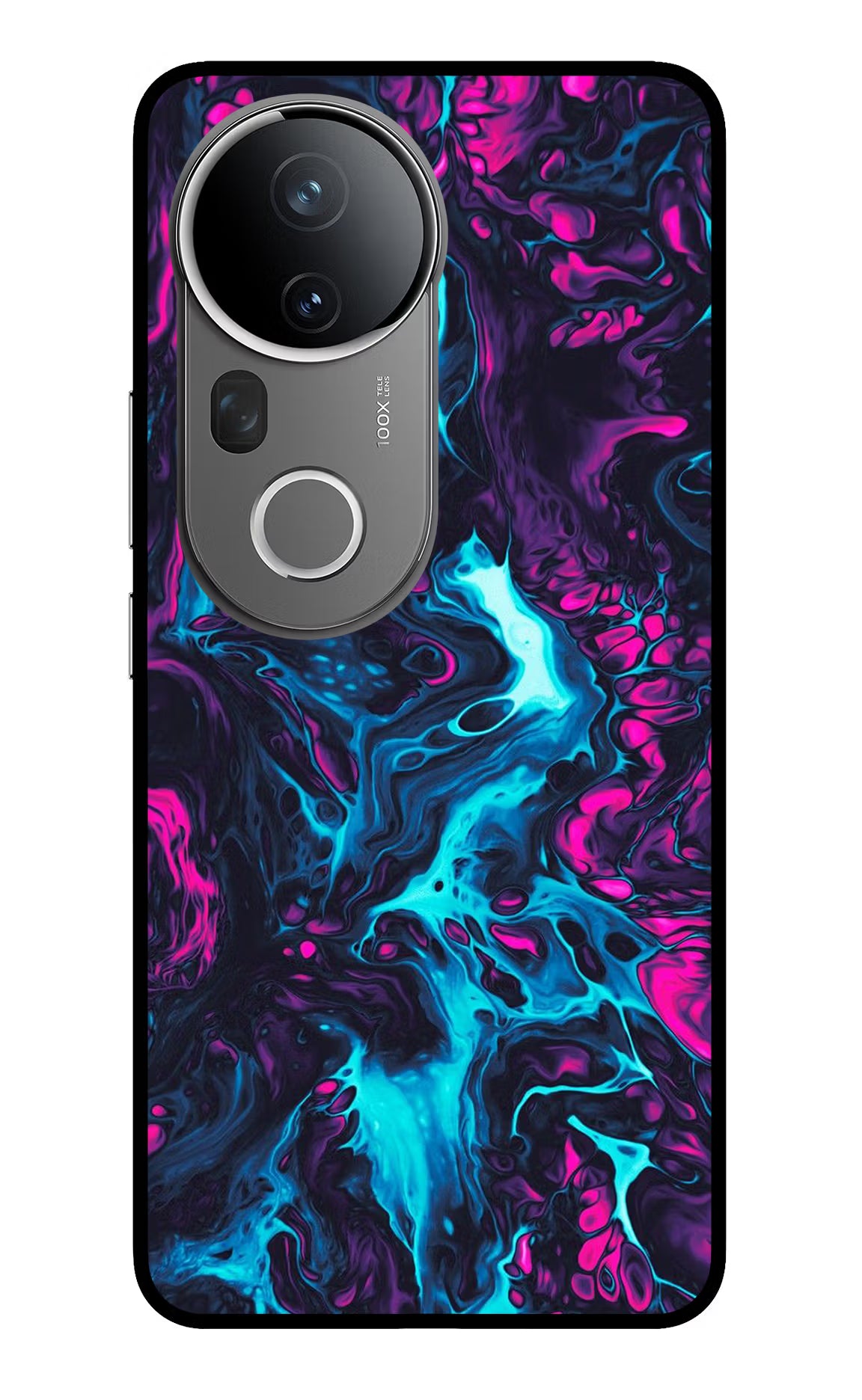 Abstract Vivo T4 Ultra 5G Glass Case Back Cover by Casekaro