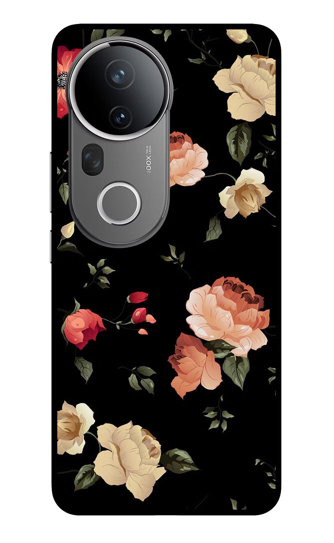 Flowers Vivo T4 Ultra 5G Glass Case