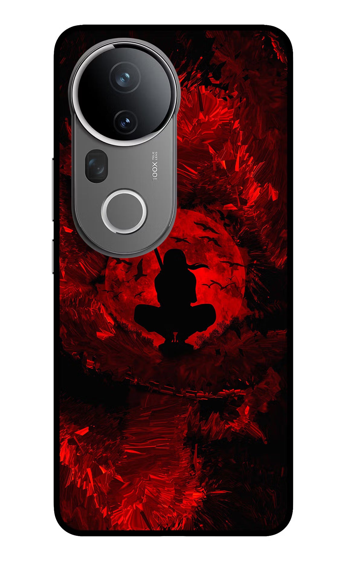 Itachi Uchiha Vivo T4 Ultra 5G Glass Case Back Cover by Casekaro