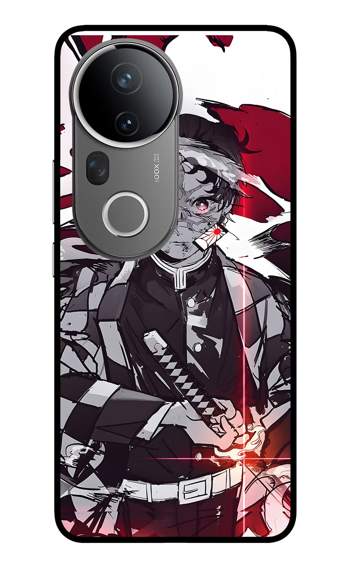 Demon Slayer Vivo T4 Ultra 5G Glass Case Back Cover by Casekaro