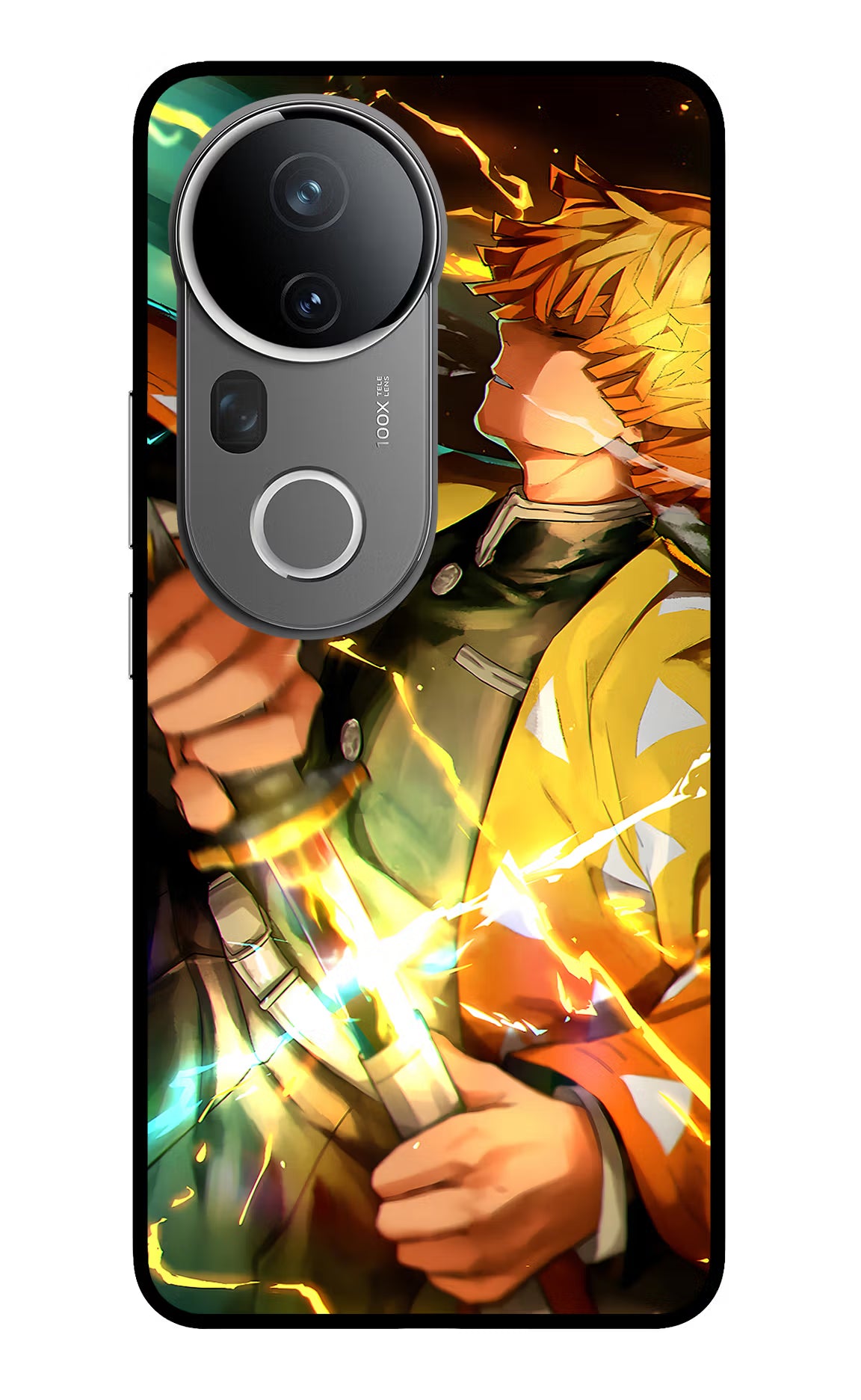 Demon Slayer Vivo T4 Ultra 5G Glass Case Back Cover by Casekaro