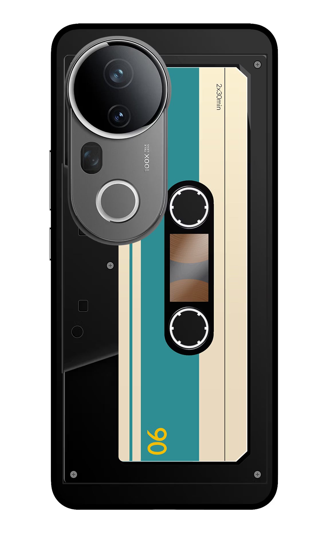 Cassette Vivo T4 Ultra 5G Glass Case Back Cover by Casekaro