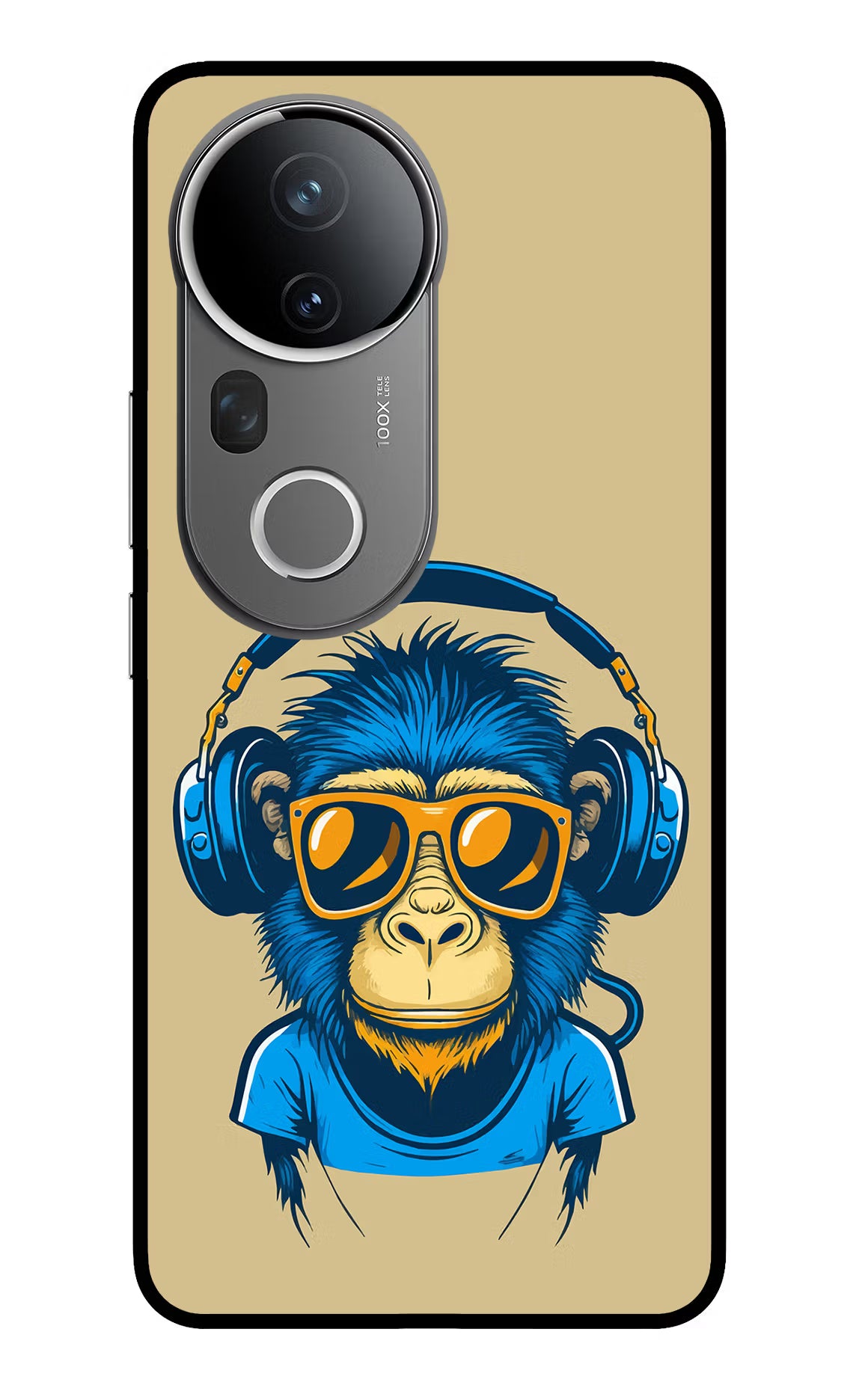 Monkey Headphone Vivo T4 Ultra 5G Glass Case