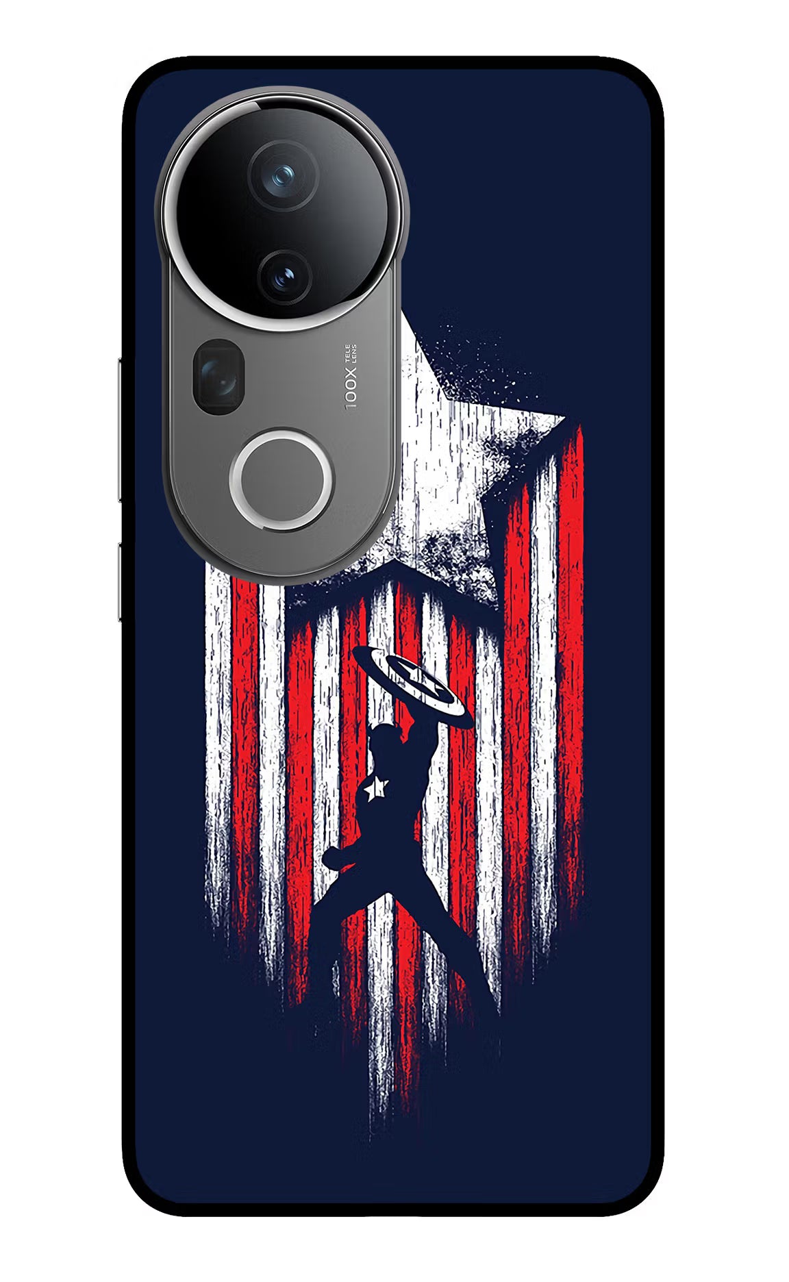 Captain America Marvel Art Vivo T4 Ultra 5G Glass Case