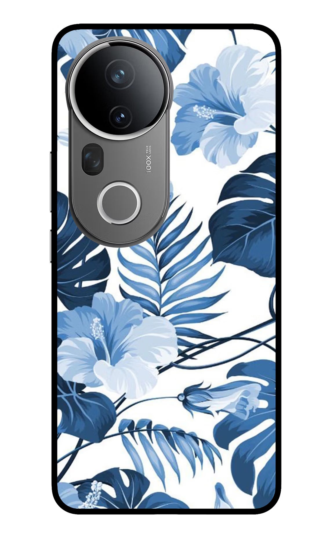 Fabric Art Vivo T4 Ultra 5G Glass Case Back Cover by Casekaro