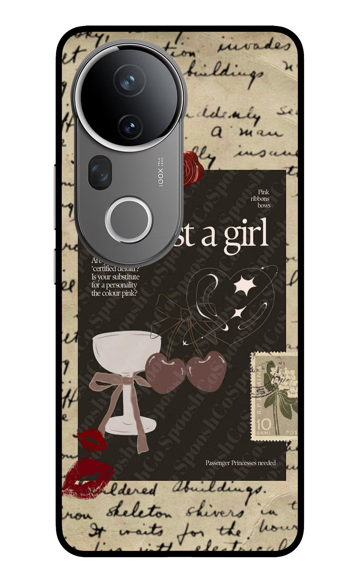 I am just a girl Vivo T4 Ultra 5G Glass Case