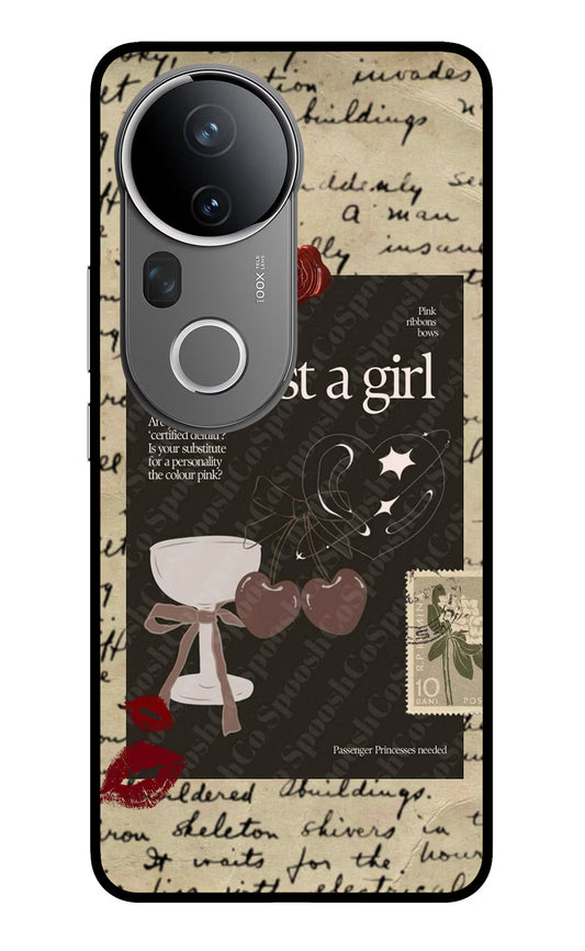 I am just a girl Vivo T4 Ultra 5G Glass Case