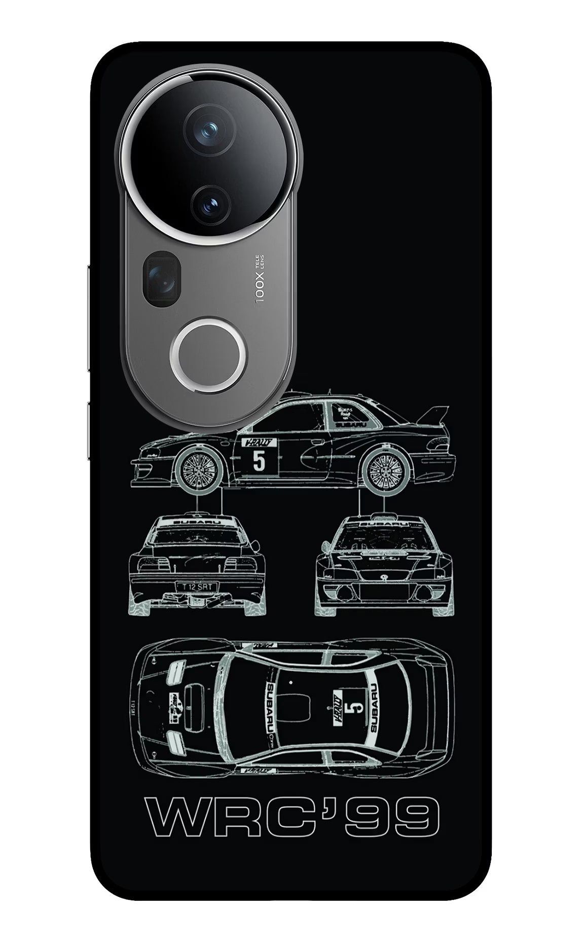 WRC'99 Vivo T4 Ultra 5G Glass Case Back Cover by Casekaro