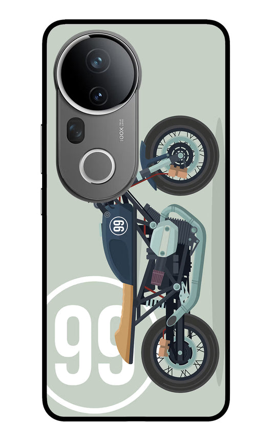 Classic Cafe Racer 99 Vivo T4 Ultra 5G Glass Case