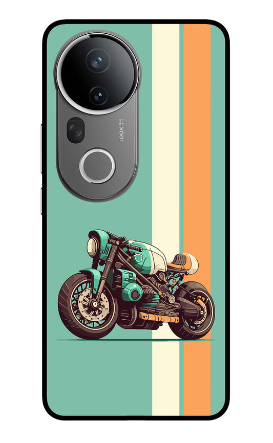 Striped Moto Drift Vivo T4 Ultra 5G Glass Case