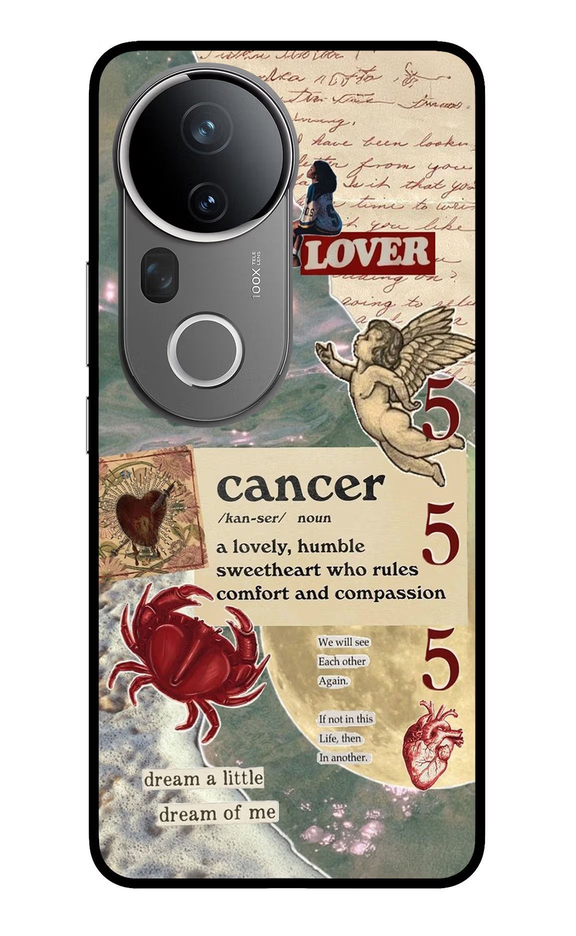 Cancer Zodiac Vivo T4 Ultra 5G Glass Case