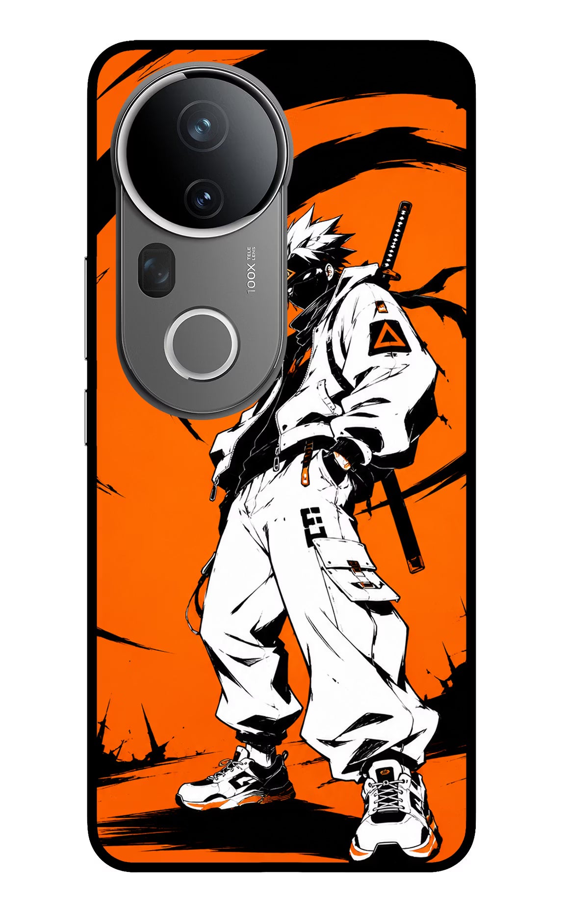 Street Samurai  Vivo T4 Ultra 5G Glass Case Back Cover by Casekaro