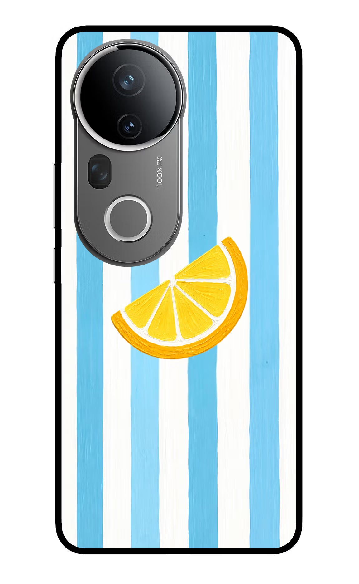 Summer Lemon Vivo T4 Ultra 5G Glass Case Back Cover by Casekaro