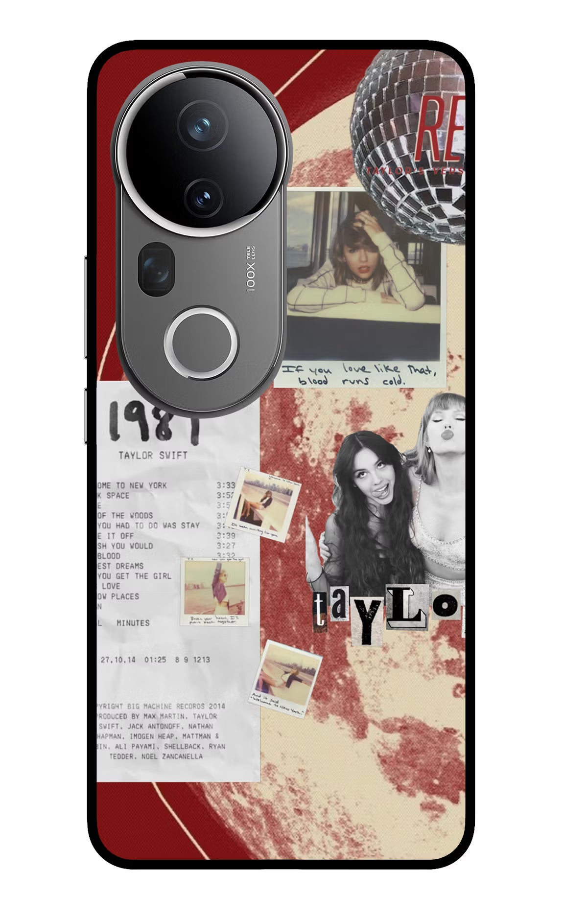 Taylor Swift Vivo T4 Ultra 5G Glass Case