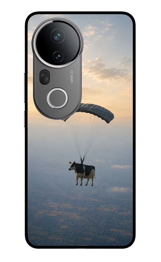 Skydiving Cow Vivo T4 Ultra 5G Glass Case