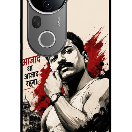 Chandrashekhar Azad Fearless Vivo T4 Ultra 5G Glass Case Back Cover by Casekaro
