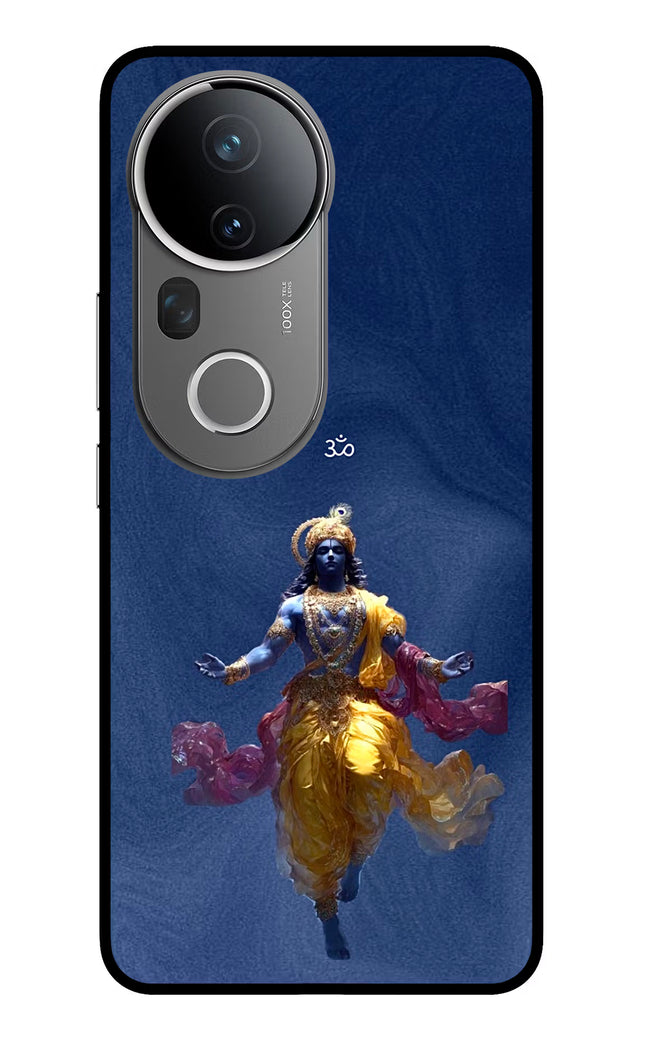 Cosmic Krishna Vivo T4 Ultra 5G Glass Case Back Cover by Casekaro