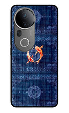 Koi Blue Vivo T4 Ultra 5G Glass Case