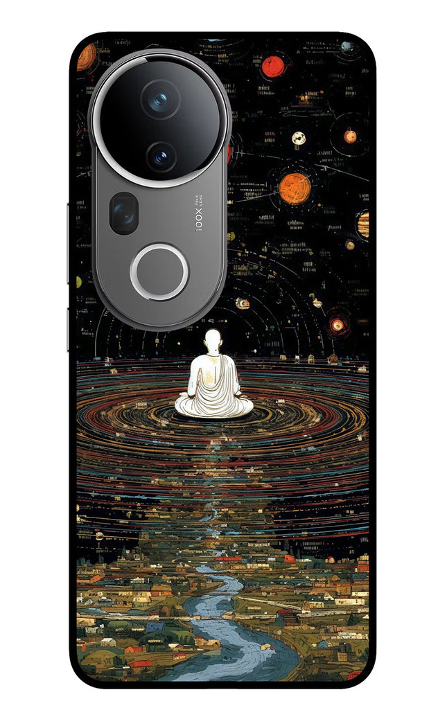 Space Monk Vivo T4 Ultra 5G Glass Case Back Cover by Casekaro