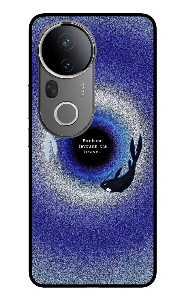 Dark Koi Vivo T4 Ultra 5G Glass Case Back Cover by Casekaro