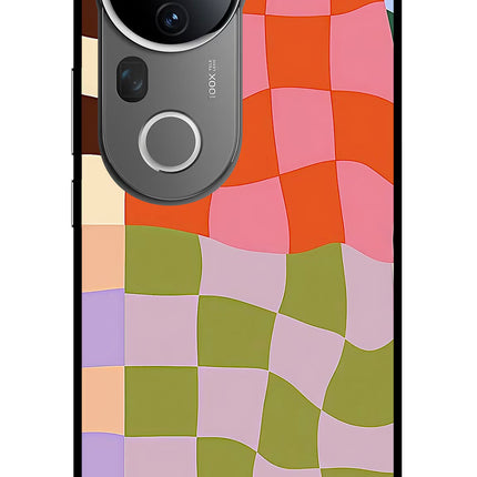 Wavy Grid Vivo T4 Ultra 5G Glass Case