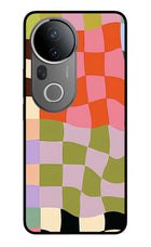 Wavy Grid Vivo T4 Ultra 5G Glass Case