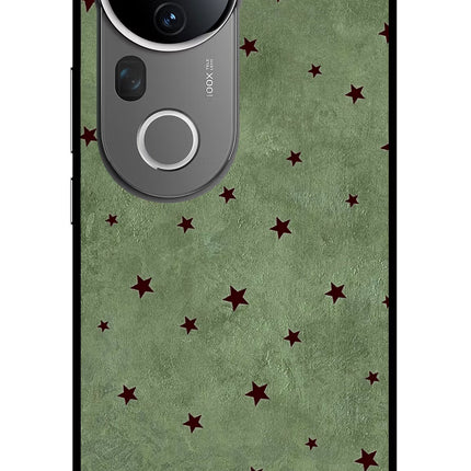 Green Stars Vivo T4 Ultra 5G Glass Case