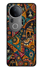 Folk Print Vivo T4 Ultra 5G Glass Case