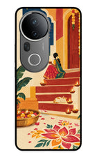 Diwali Rangoli Vivo T4 Ultra 5G Glass Case Back Cover by Casekaro