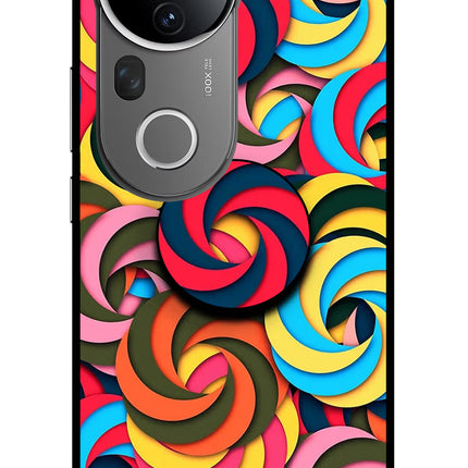 Spiral Pattern Vivo T4 Ultra 5G Pop Case by Casekaro